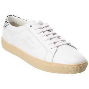 Saint Laurent Leather Sneakers-NWT!